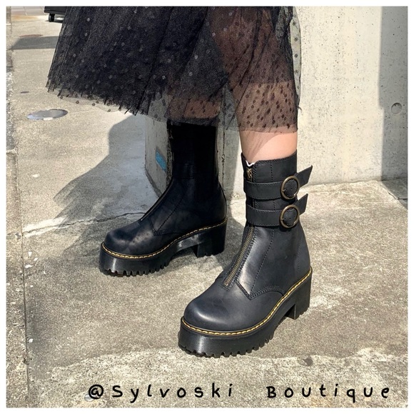 🖤DR MARTENS TAMELA BLACK WYOMING BOOTS NWT 🖤 - Picture 4 of 15